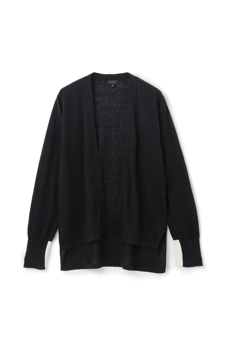 Bi Colour Linen / Cardigan
