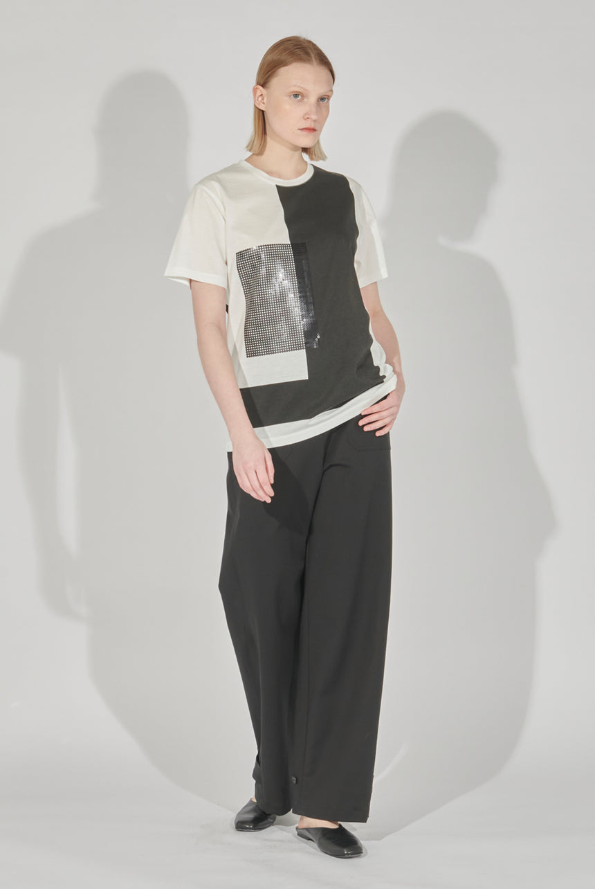 【SALE】Layer Print Tee / Rd Nk Tee